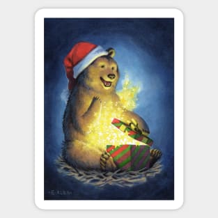 Merry Bear Sticker